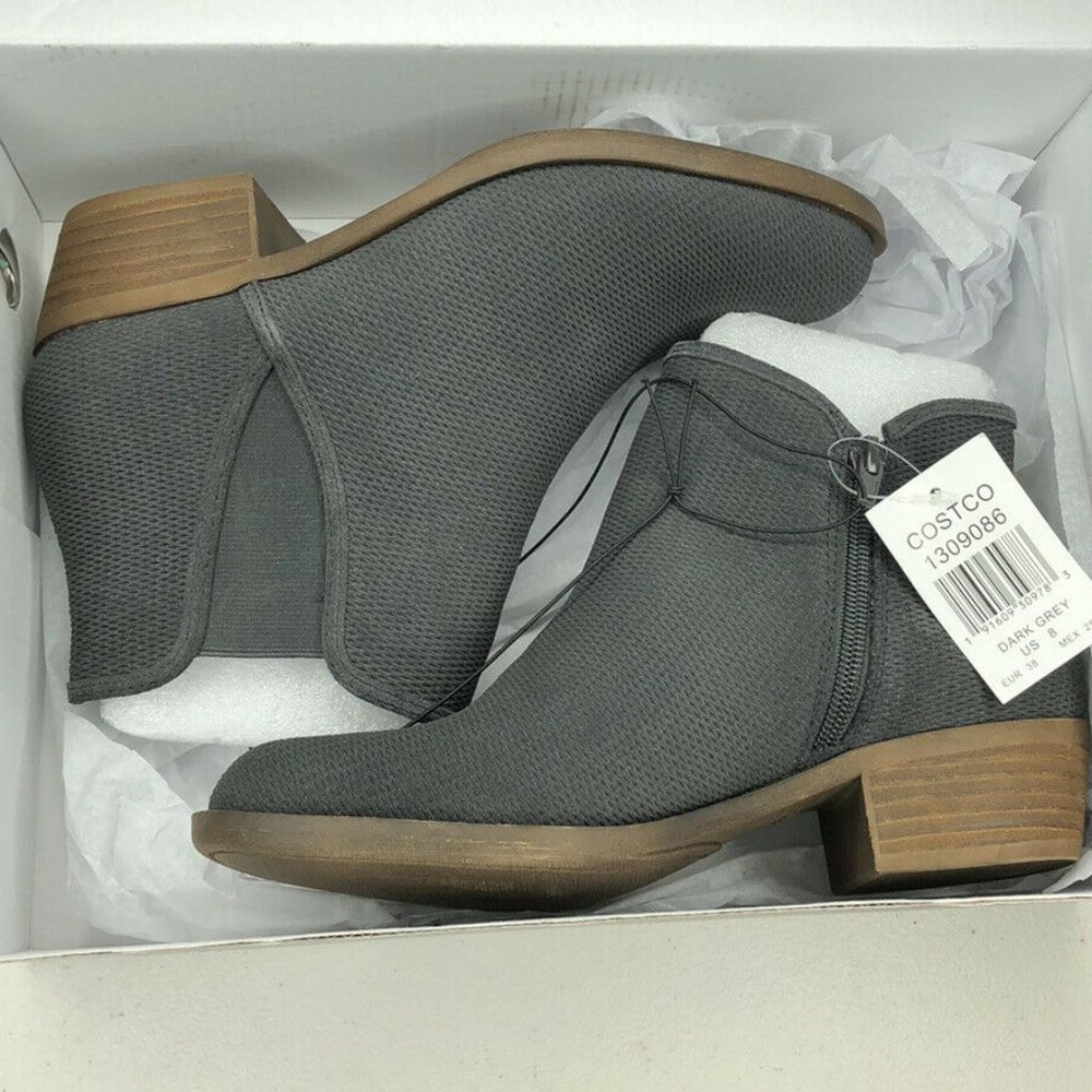 Kensie Gerona Suede Leather Ankle Bootie Boots